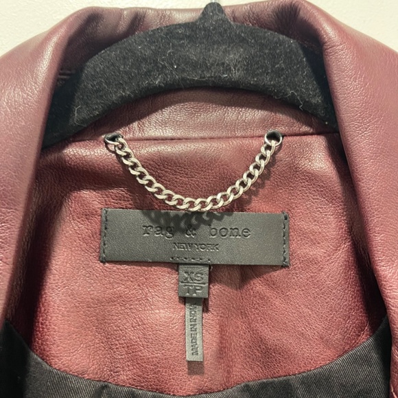 Rag & Brown brown leather jacket. Size xs Women - Picture 4 of 5